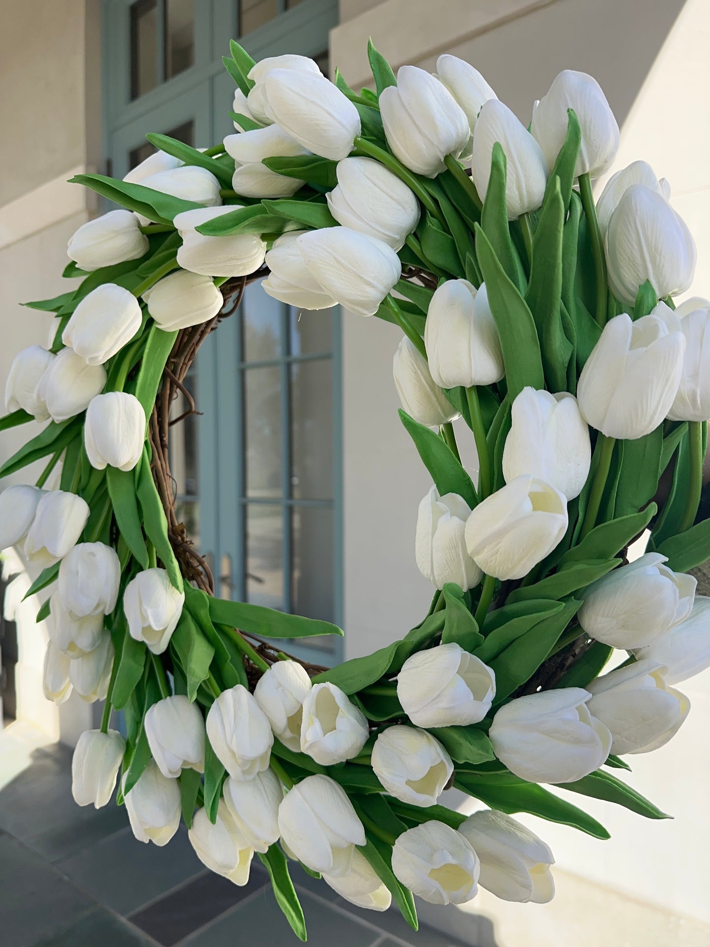 White Tulip Wreath