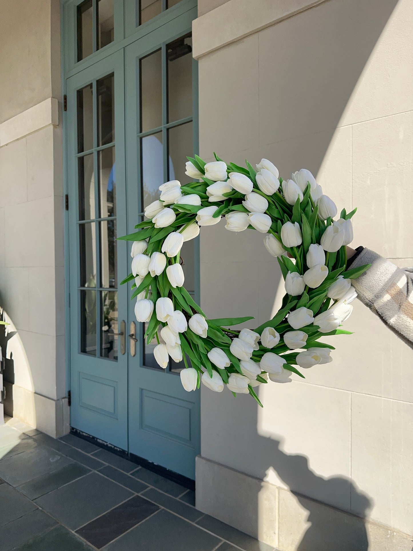 White Tulip Wreath