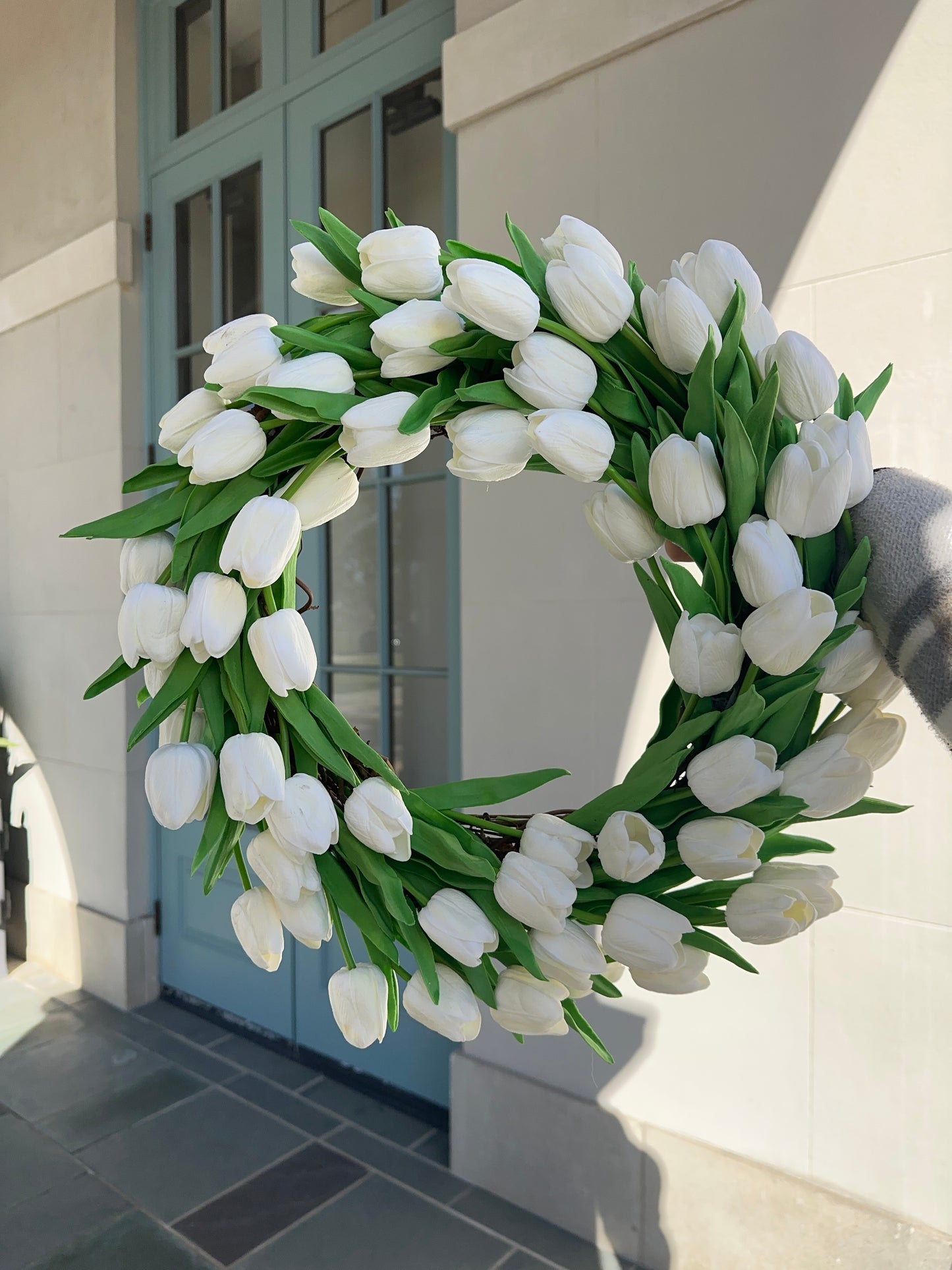 White Tulip Wreath