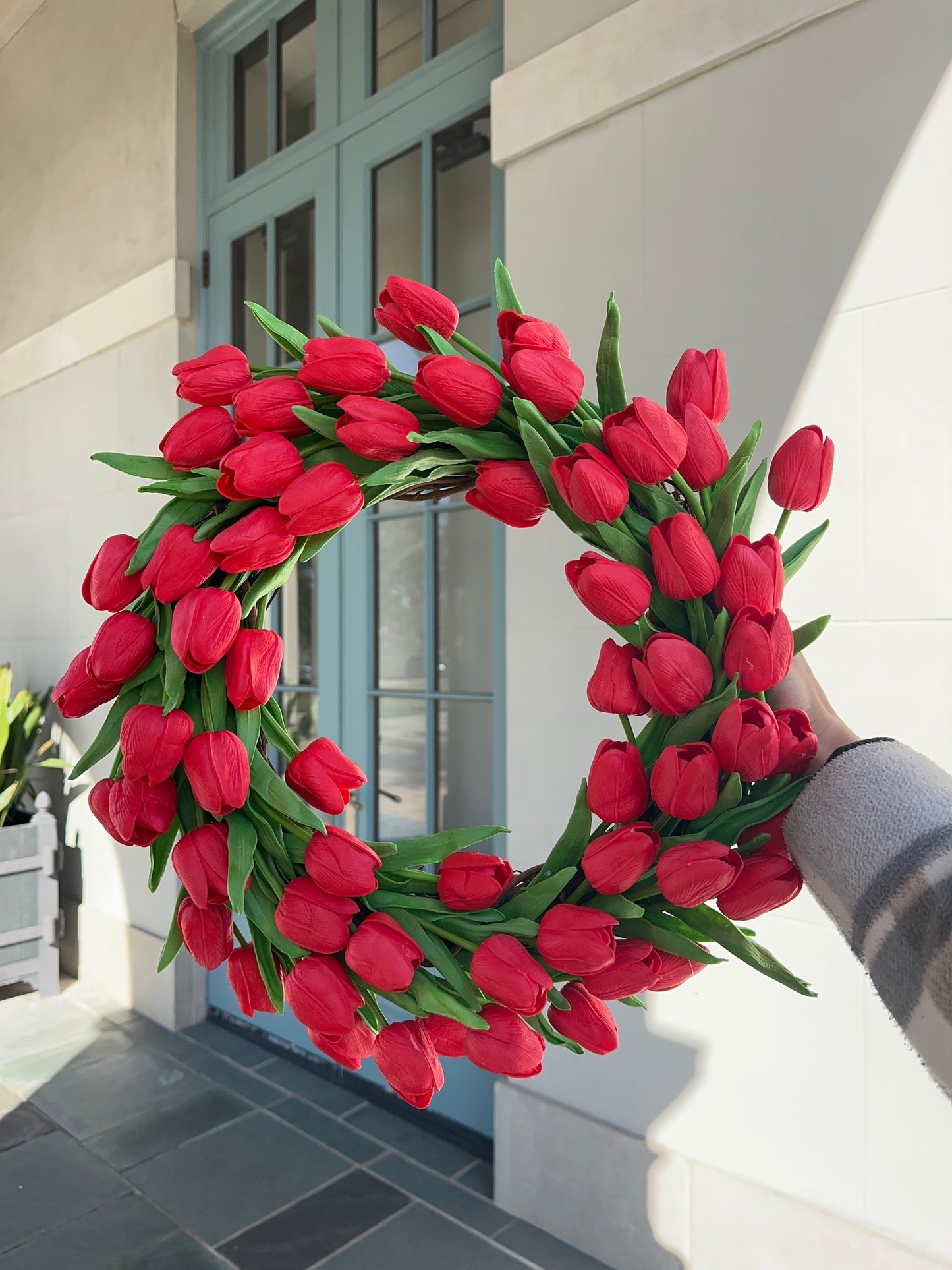 Red Tulip Wreath