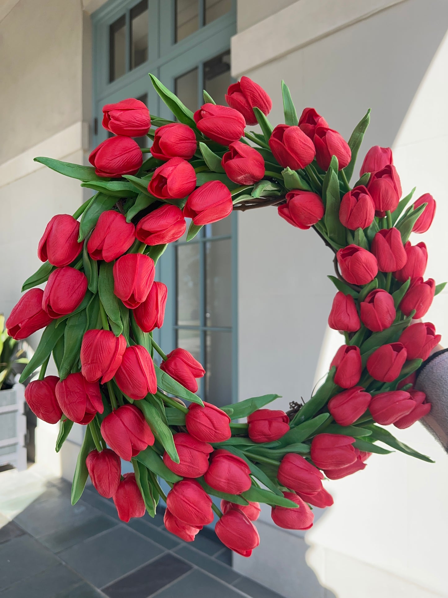 Red Tulip Wreath