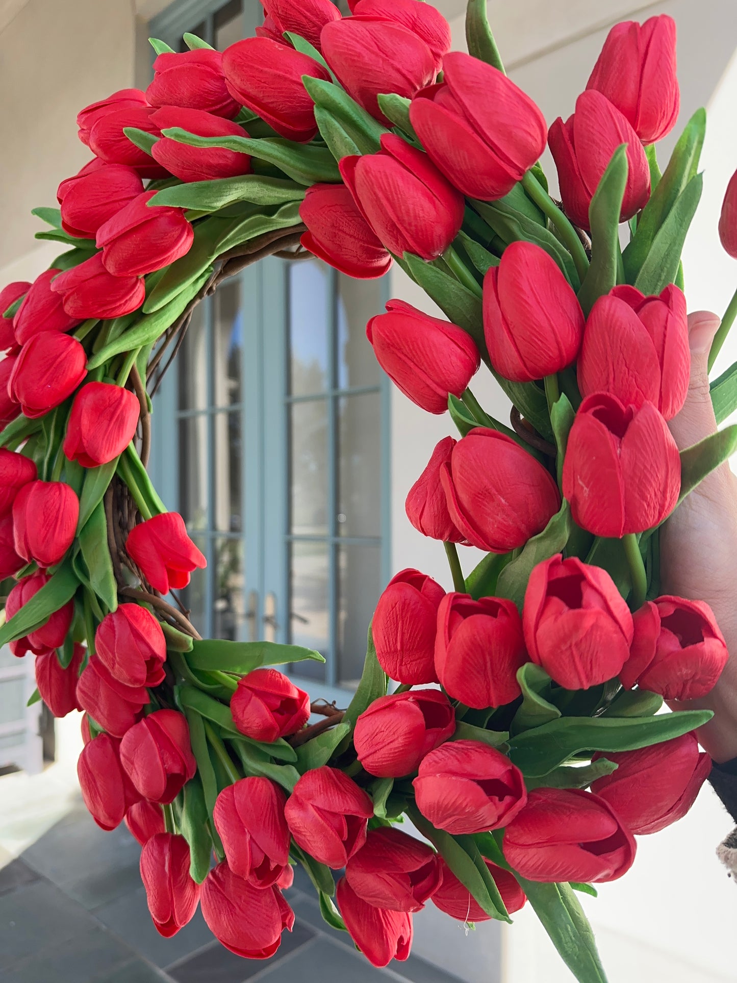 Red Tulip Wreath